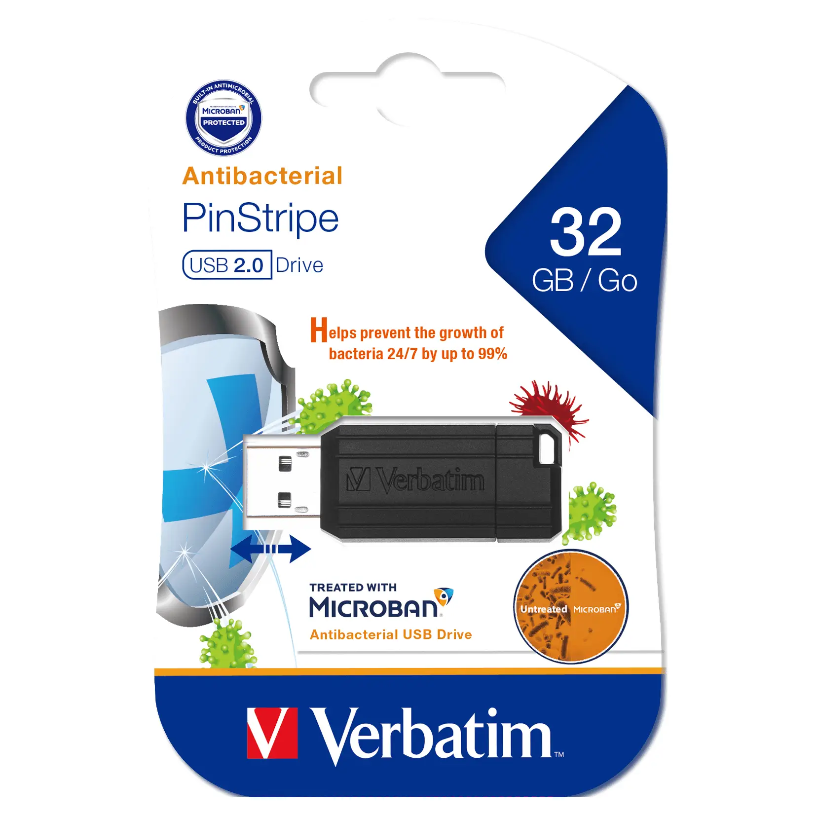 Verbatim Pinstripe USB2.0 32 GB 66780 USB 2.0 Flash Bellek USB Bellek