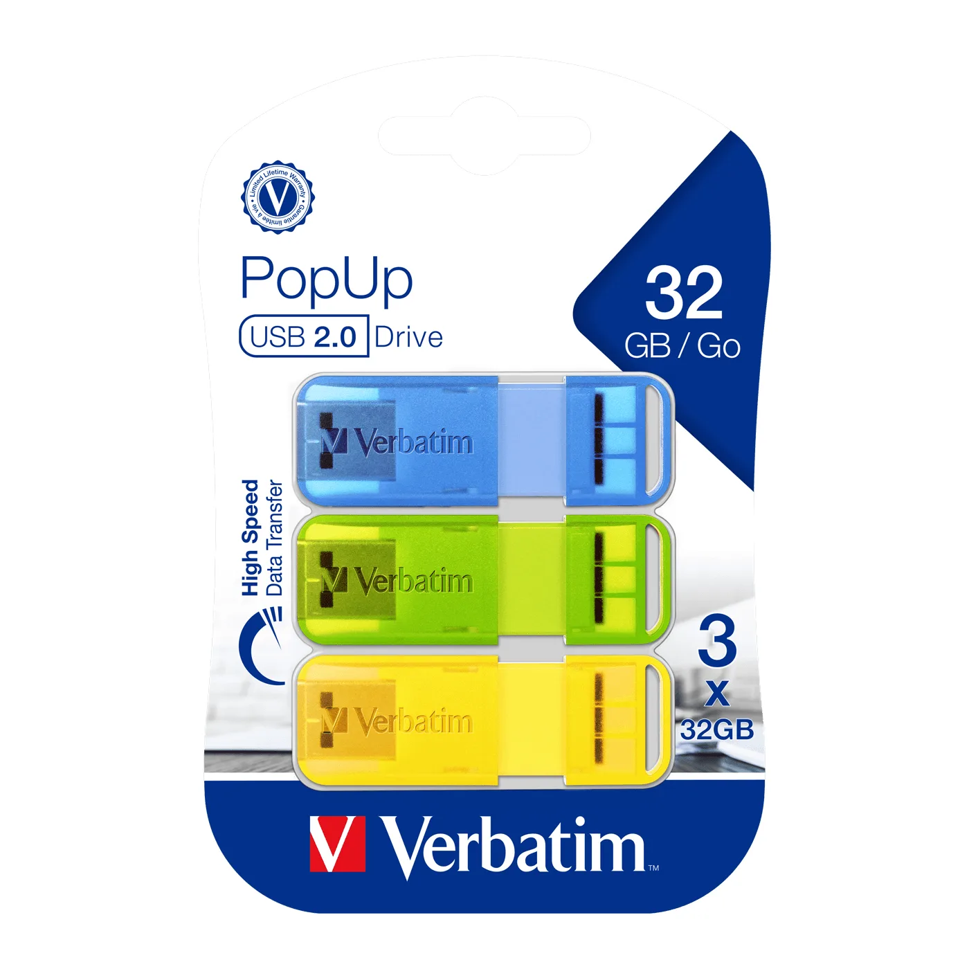 Verbatim PopUp USB2.0 66761 32 GB USB 2.0 Flash Bellek USB Bellek