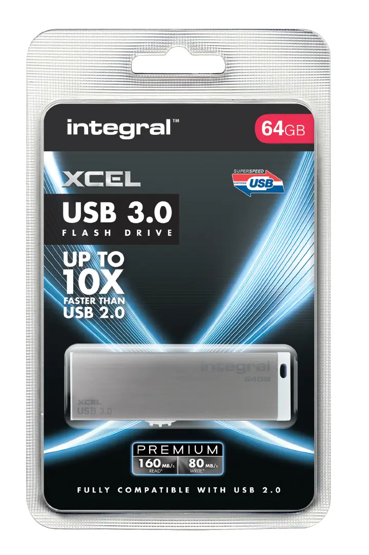 Integral FD3-064G-XCEL INFD64GBXCE3.0 64 GB USB 3.2 Flash Bellek Thumbnail 3