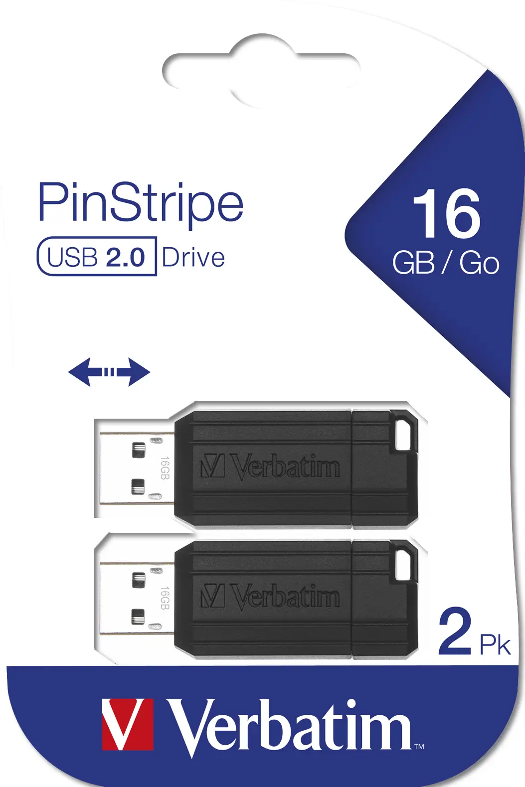 Verbatim PinStripe 16 GB 49049 USB 2.0 Flash Bellek