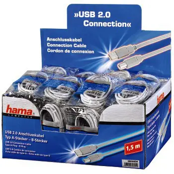 Hama 00034694 USB A to USB B (1,5 m) USB Kablosu Thumbnail 3