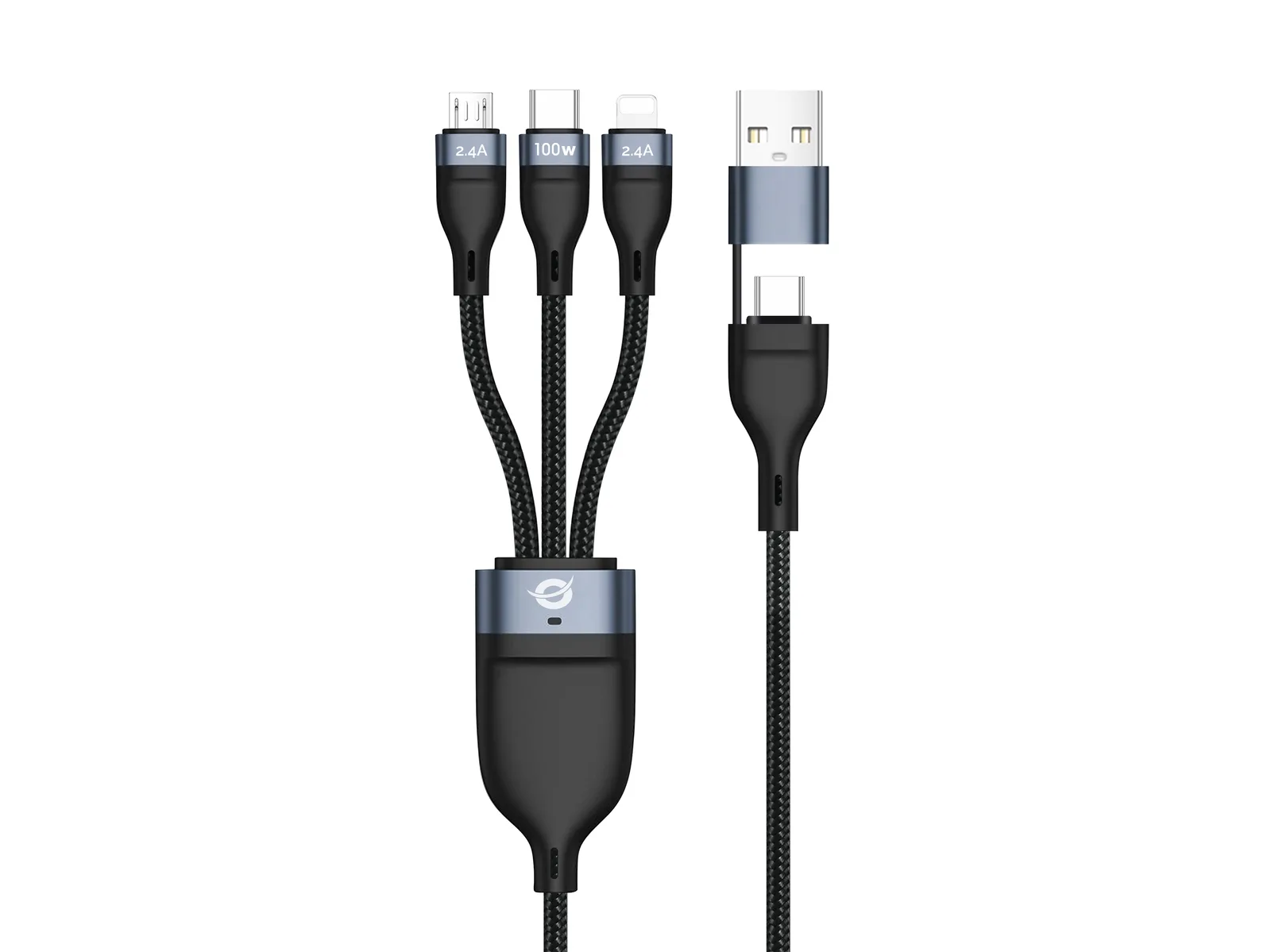 Conceptronic ETTA06B15 USB C to USB C/Micro-USB B/Lightning (1,5 m) USB Kablosu USB Cihaz