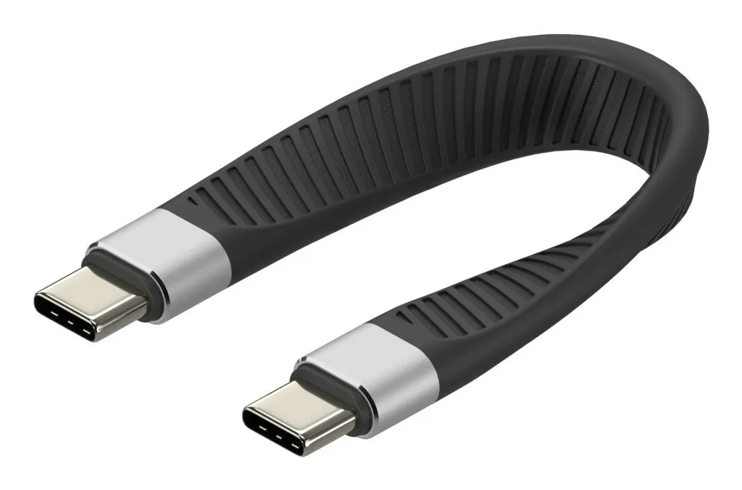 Techly ICOC-USBC-FL-U4 USB C to USB C (0,124 m) USB Kablosu USB Cihaz