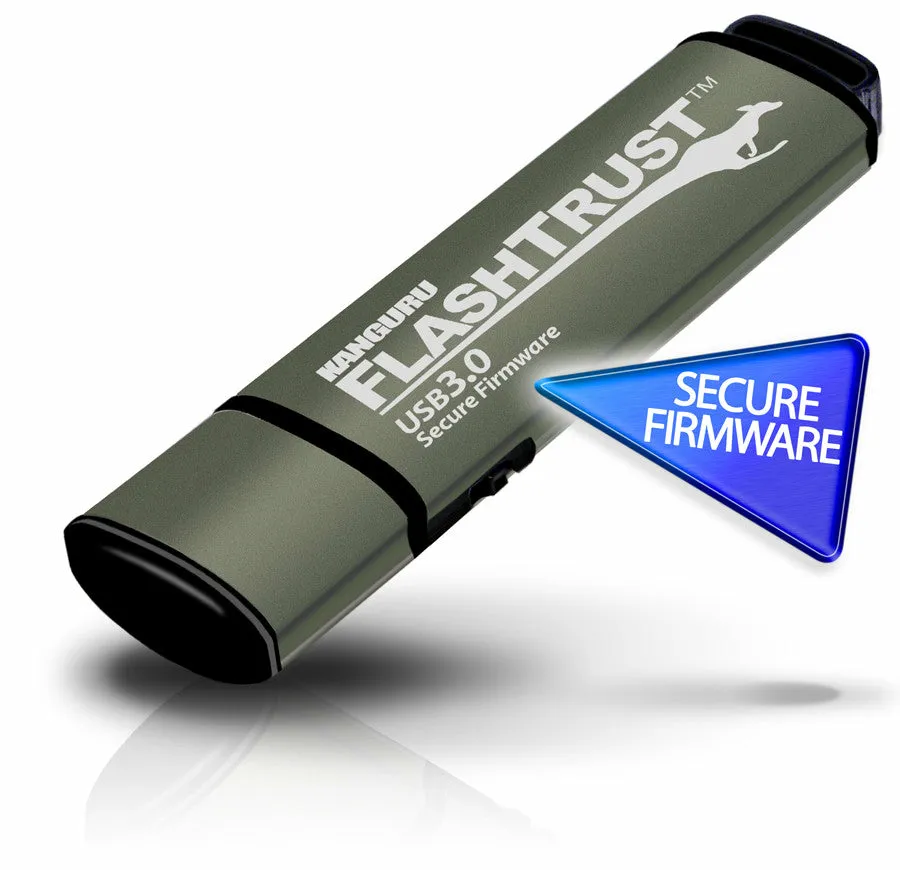 iStorage Kanguru FlashTrust WP-KFT3-512G 512 GB USB 3.2 300 MB/s USB Flash Sürücüleri