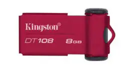 Kingston Technology 108 8 GB DT108/8GBCL USB 2.0 Flash Bellek