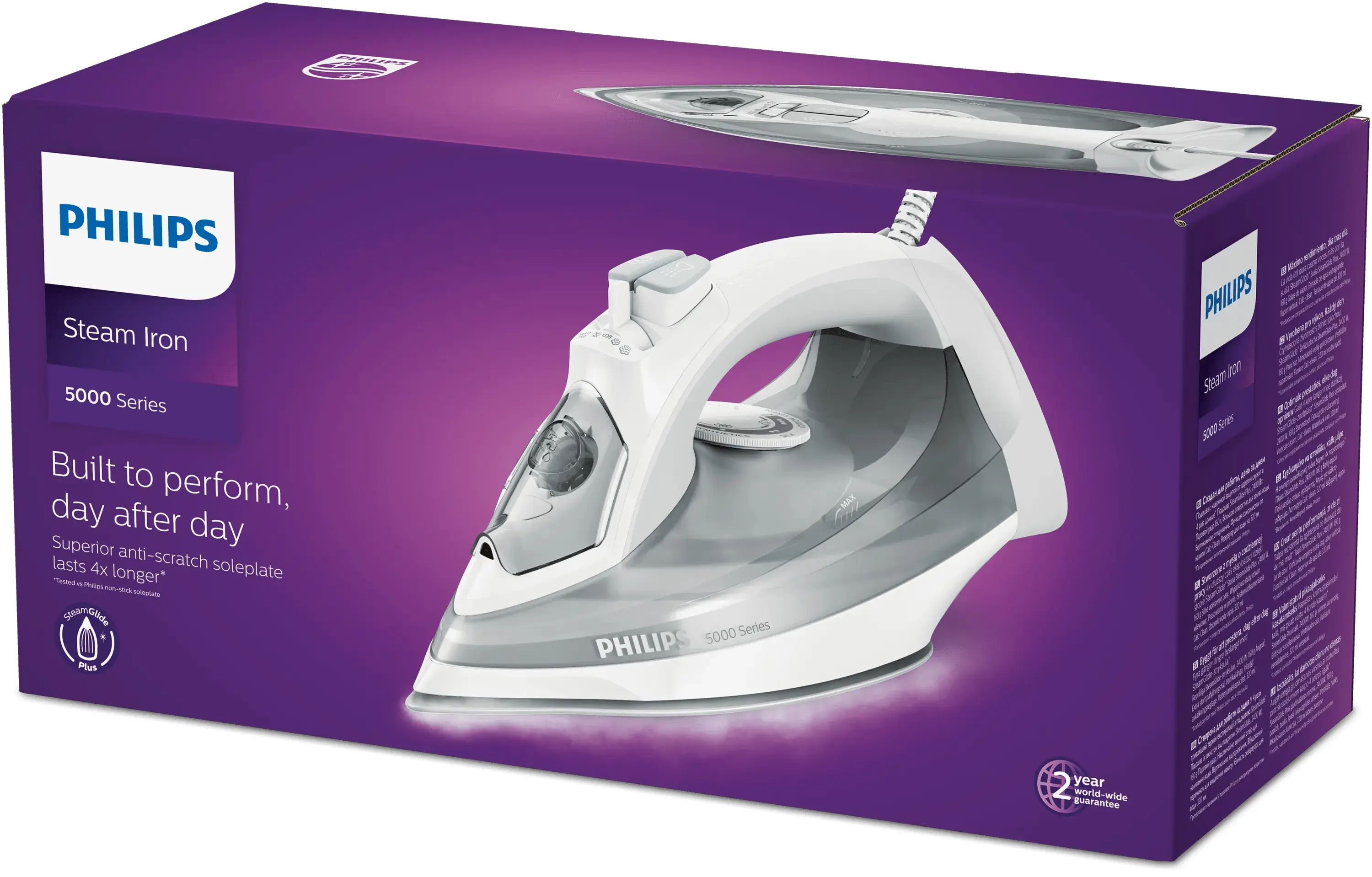 Philips 5000 Serisi DST5010/10 Buharlı ütü Thumbnail 3