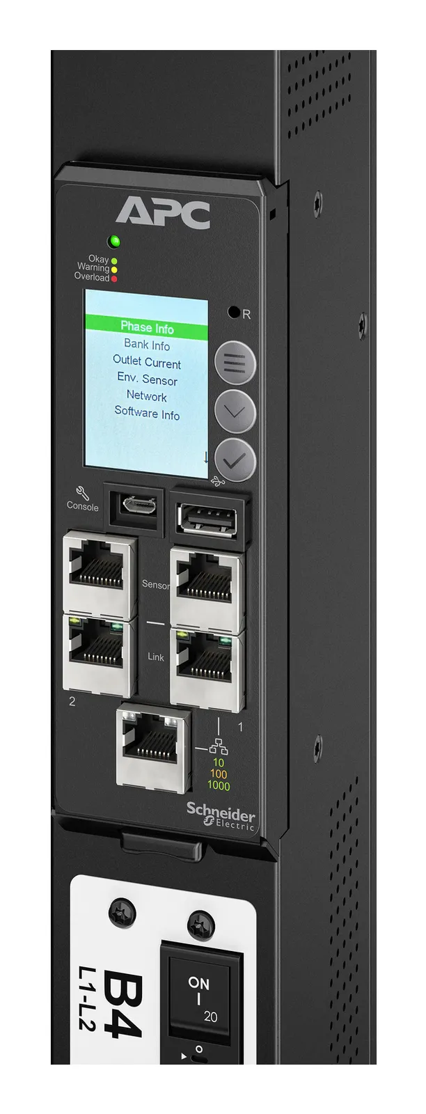 APC NetShelter Rack PDU Advanced Network Management Card 3, Master Pack Qty 50 APDU9640NMC3-MP50 Uzaktan Yönetme Adaptörleri