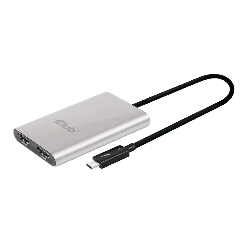 CLUB3D Thunderbolt 3 to Dual HDMI 2.0 Adapter CSV-1574 Video Dallandırıcı