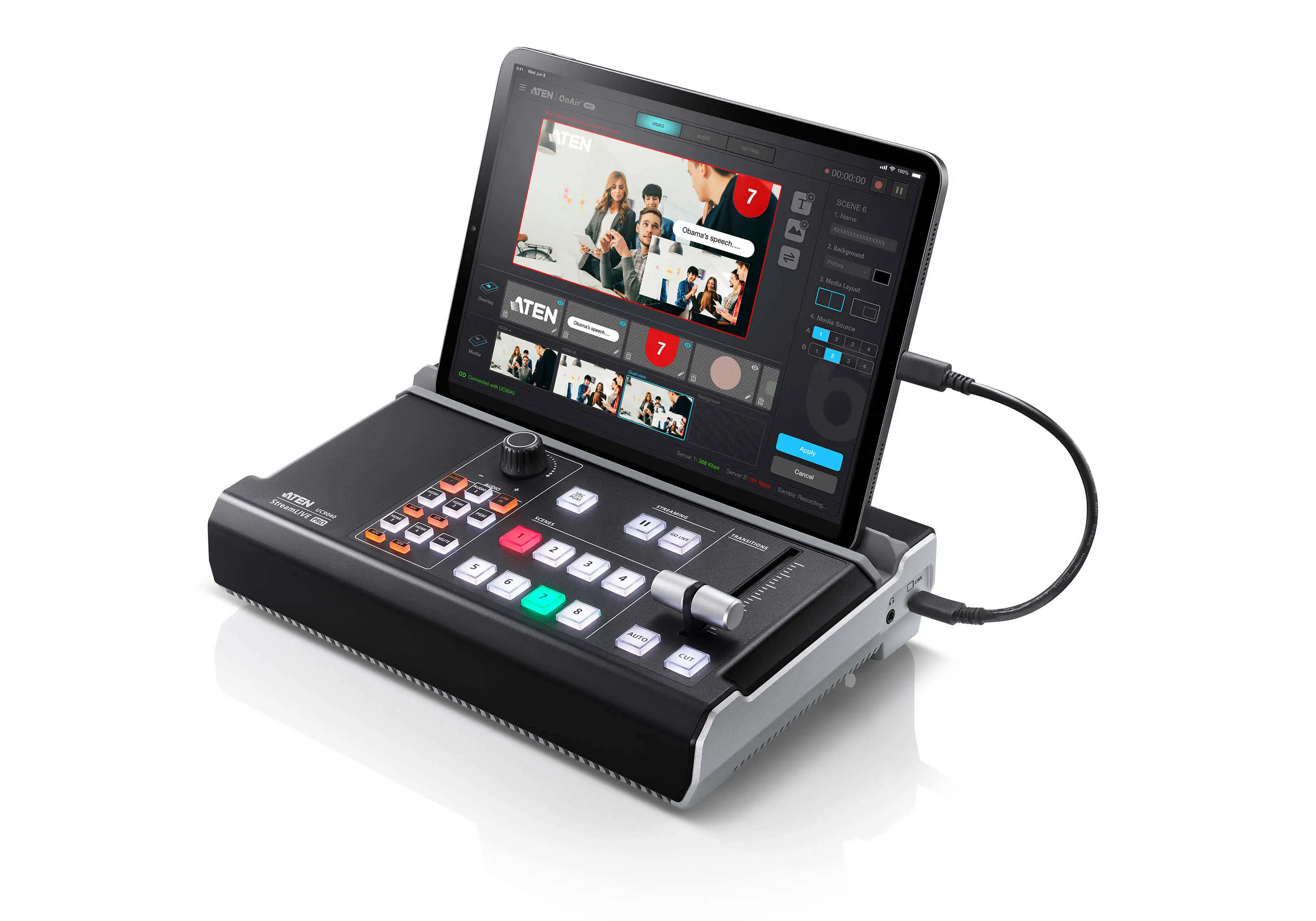 ATEN StreamLIVE PRO UC9040 Video Mixers