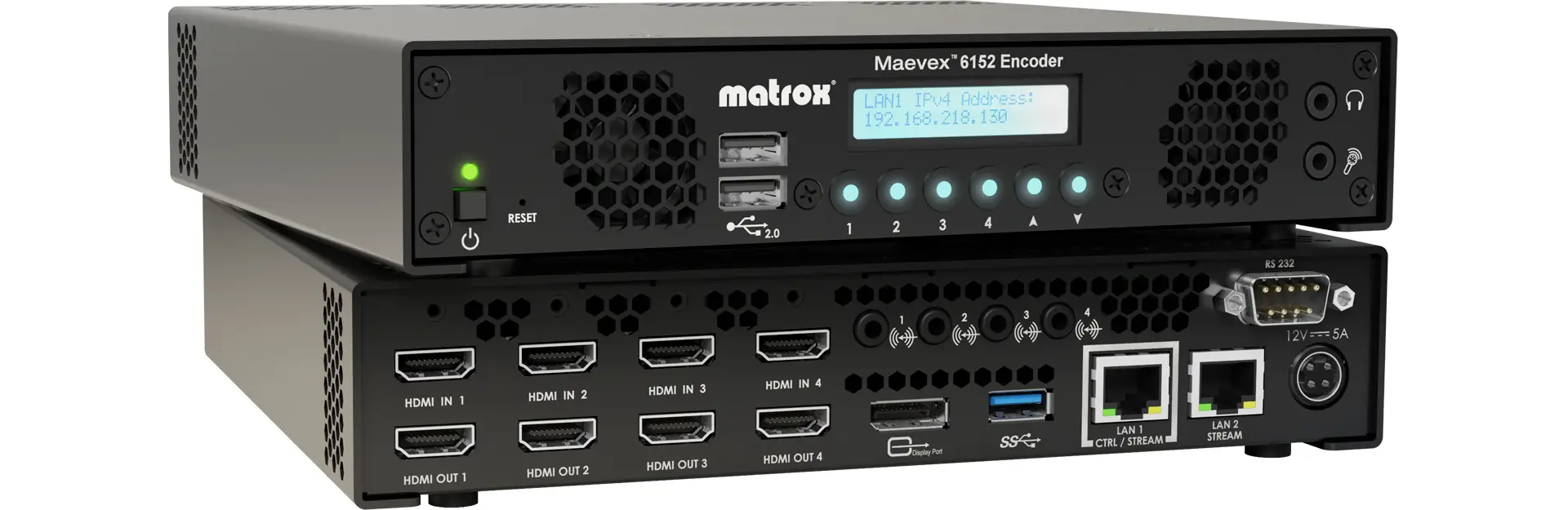 Matrox Maevex 6152 Quad 4K Enterprise Encoder Appliance / MVX-E6152-4 Video Sunucuları
