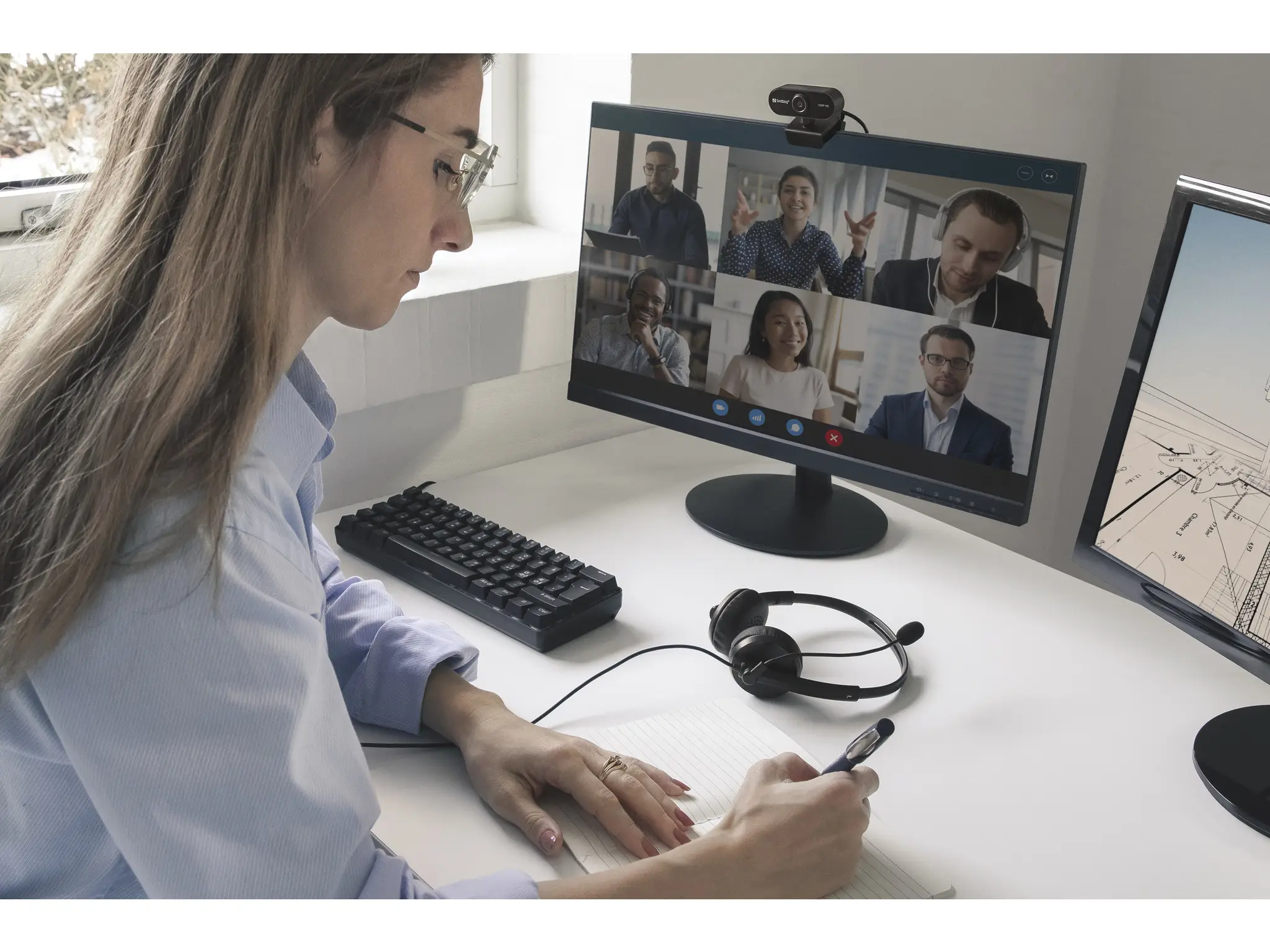 Sandberg USB Webcam Flex 1080P HD 133-97 Thumbnail 6