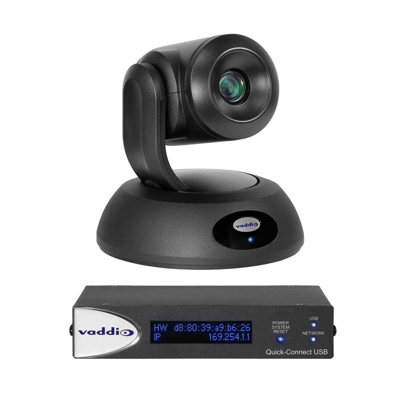Vaddio RoboSHOT Video Conferencing Camera - 60 fps - Black - 1920 x 1080 Video - Exmor R CMOS Sensor 99999090000 999-99090-000 Webcam