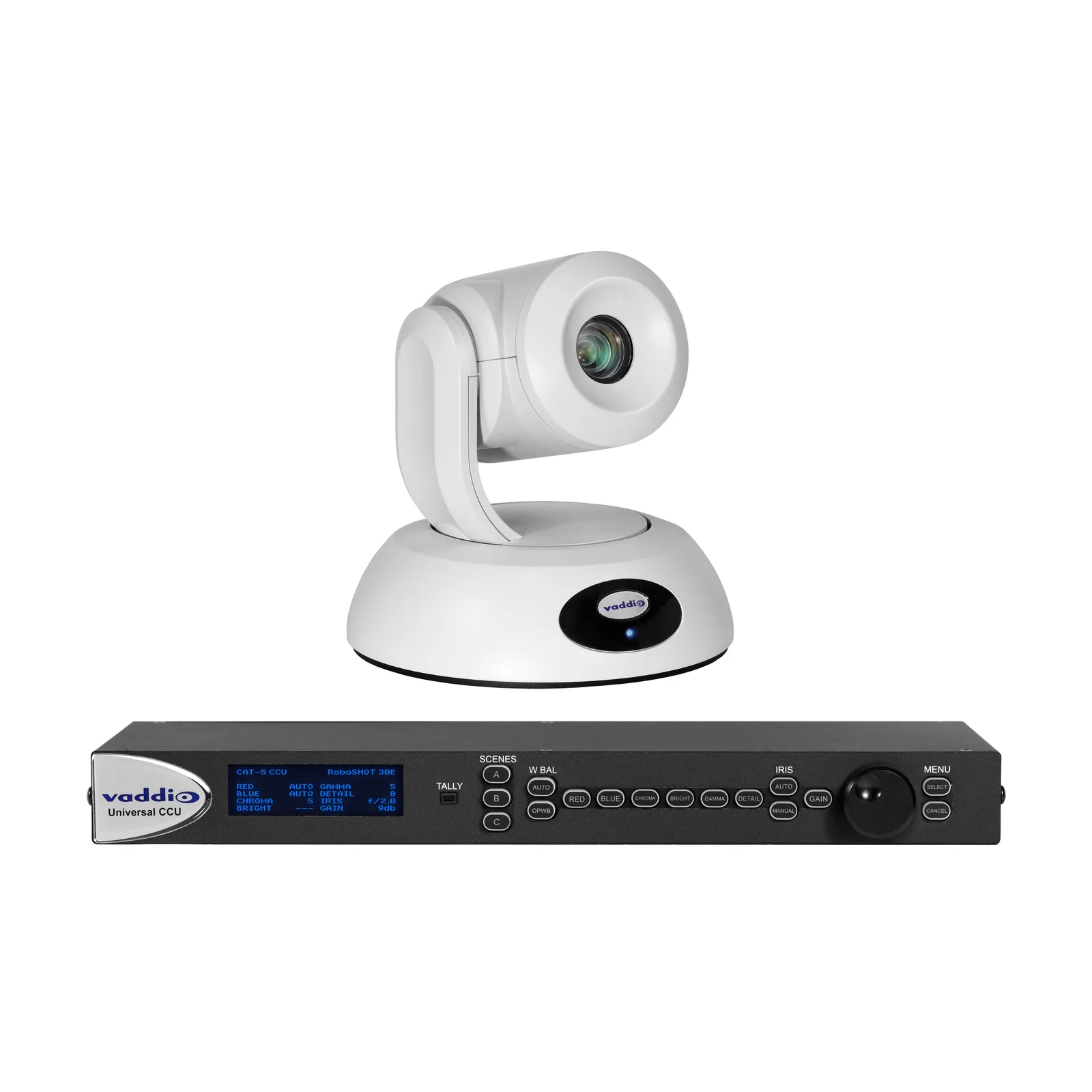 Vaddio RoboSHOT Video Conferencing Camera - White - Network (RJ-45) 999-99170-000W 99999170000W Webcam