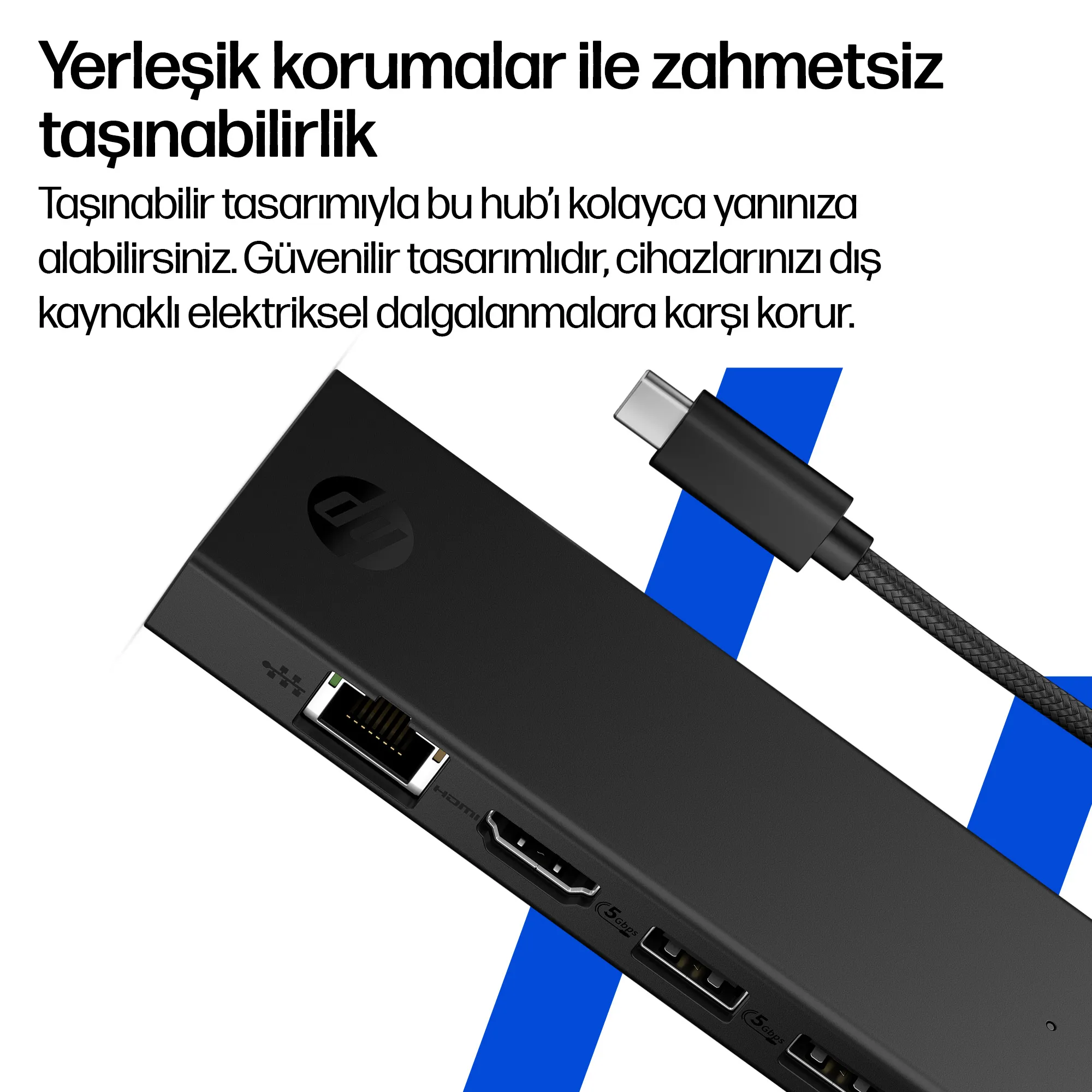 Taşınabilir USB-C 4K HDMI Hub BR1U3AA Thumbnail 3