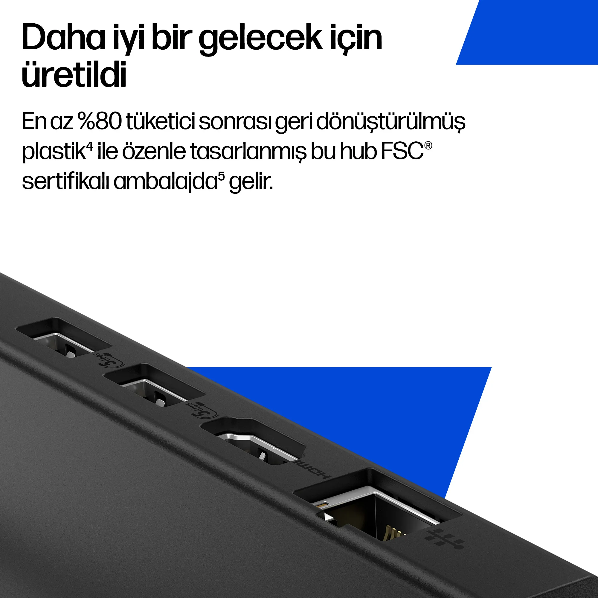 Taşınabilir USB-C 4K HDMI Hub BR1U3AA Thumbnail 4