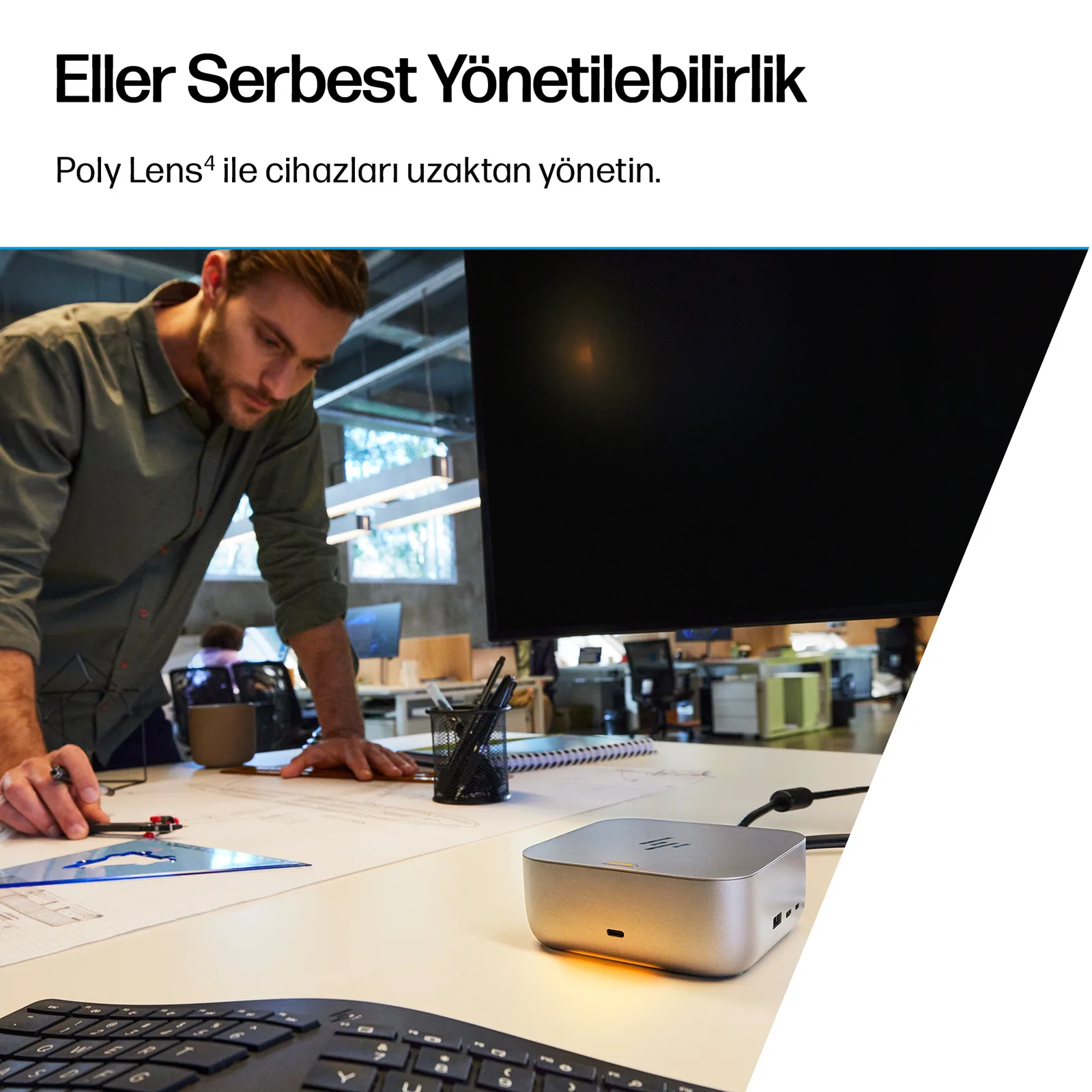 HP Thunderbolt 4 Ultra 280 W G6 Yerleştirme İstasyonu AW5M5UT Thumbnail 5