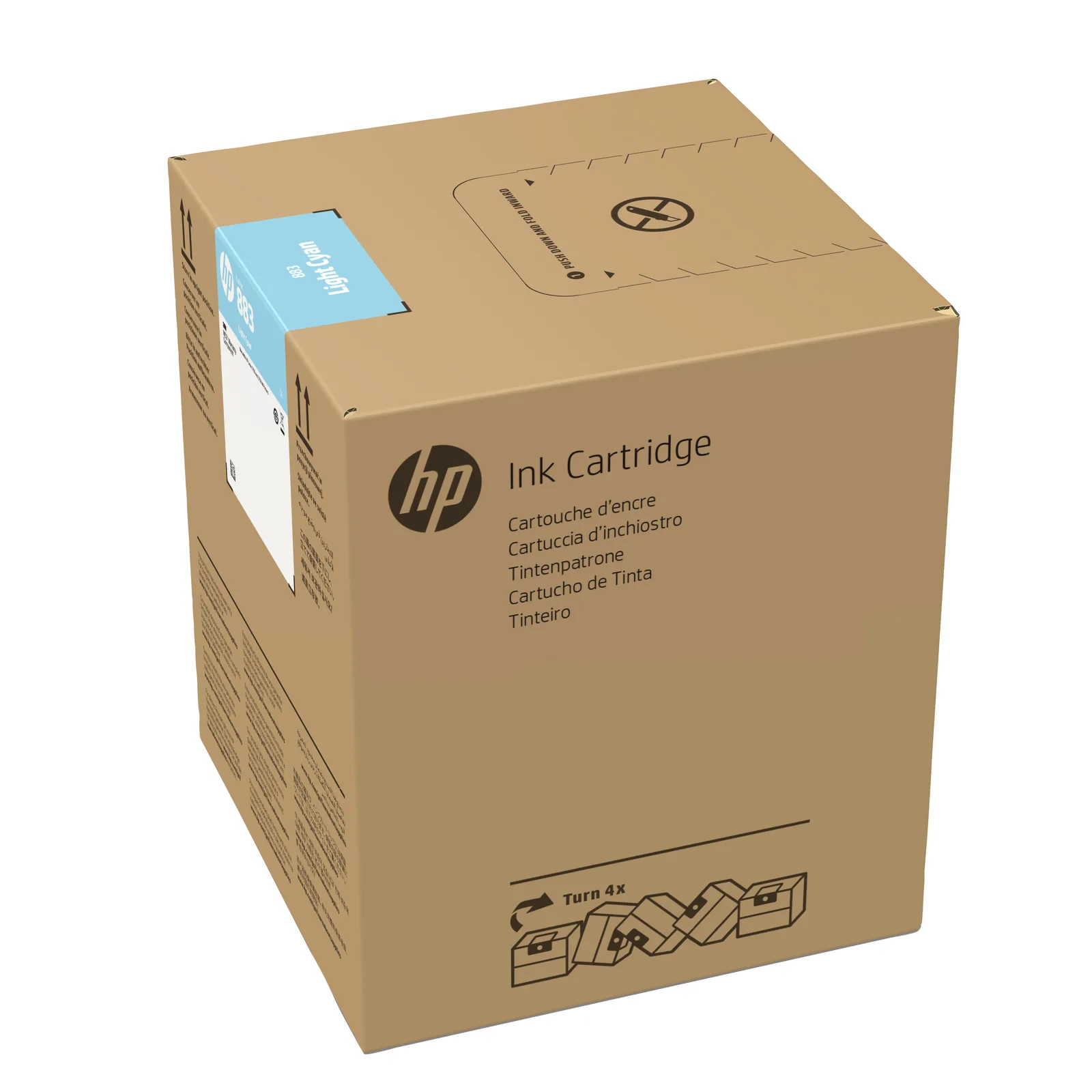 HP 883M 5 litrelik Açık Camgöbeği Latex Mürekkep Kartuşu G0Z50A Yazıcı Başlıkları