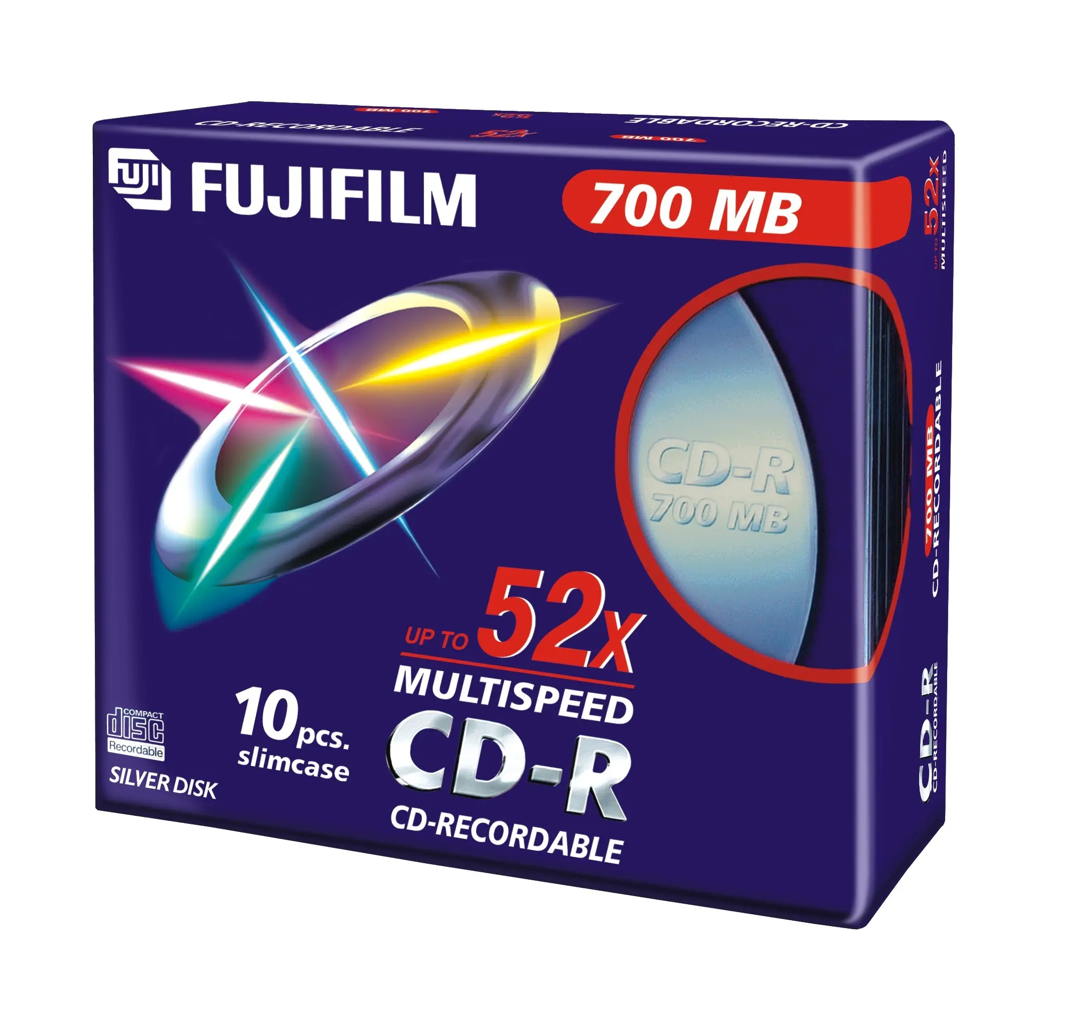 Fujifilm CD-R 700MB 52X slimcase 10-pack 16306