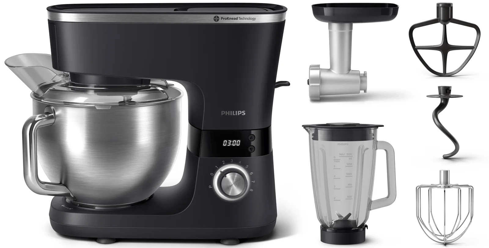 Philips 7000 Serisi HR7962/21 Aksesuarlı Mutfak Makinesi Yemek Işleyicile