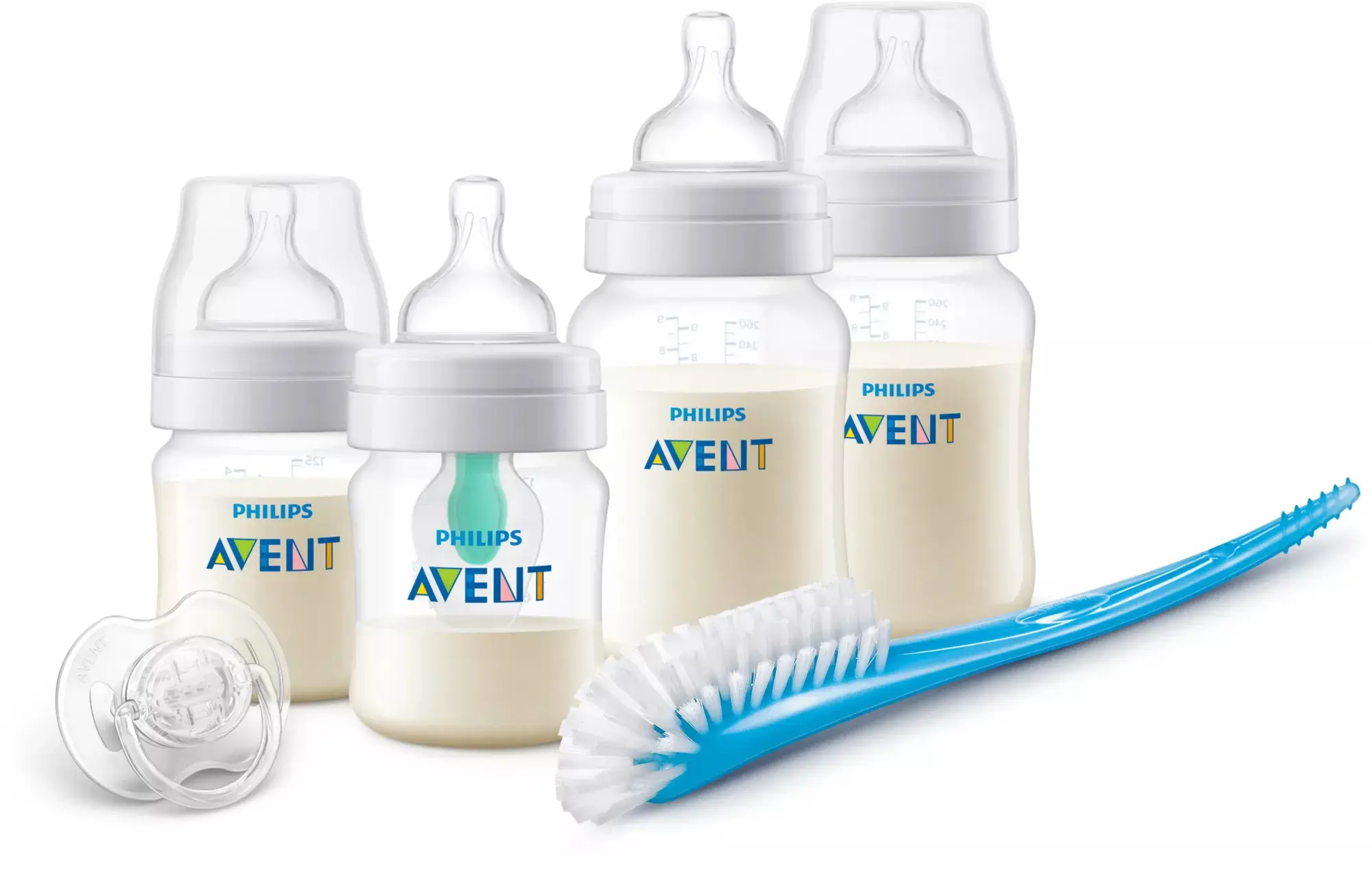 Philips AVENT AirFree™ valf hediye seti ile antikolik biberon SCD807/00 Yenidoğan Beslenme Başlangıç Setleri