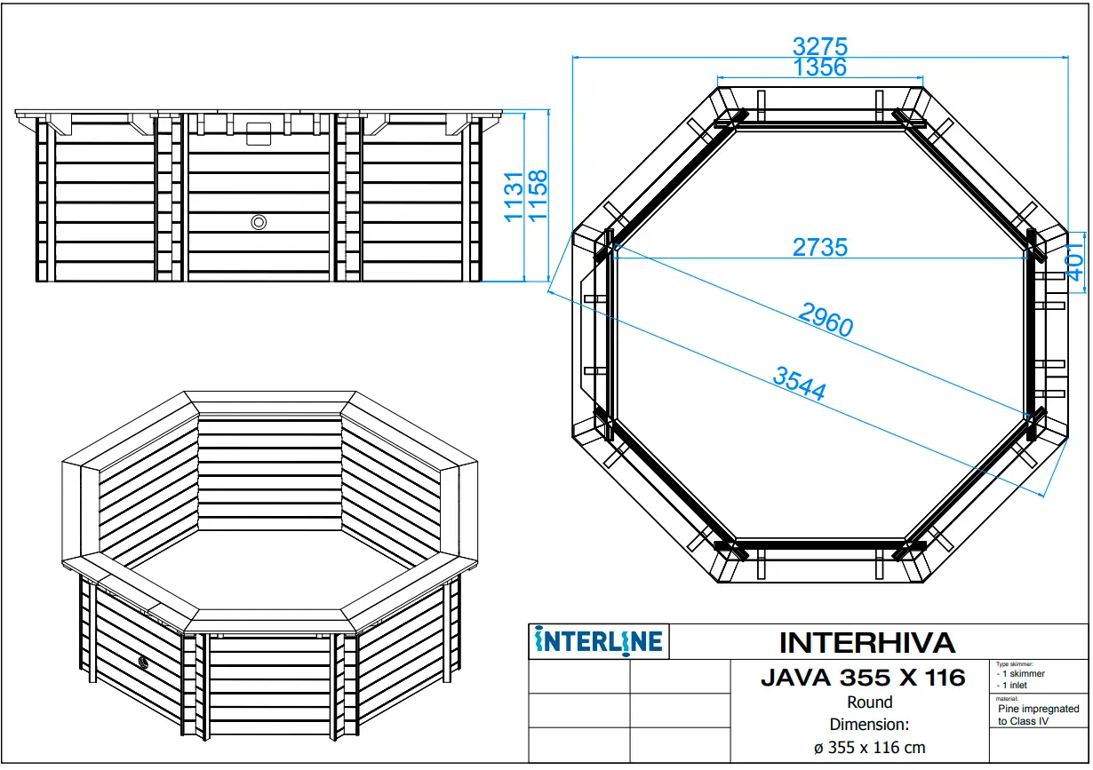 Interline Java 6200 l 50700020 Yer Üstü Havuzları Thumbnail 8