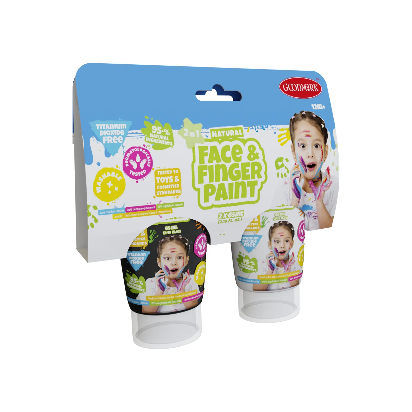 Natural Face & Finger Paint 38555 Yıkanabilir Parmak Boyaları