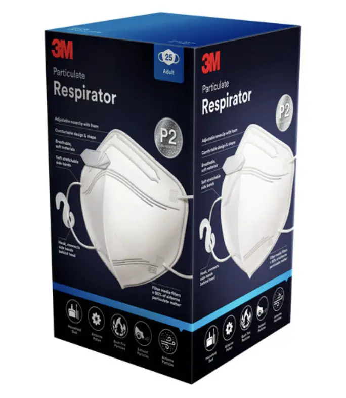 3M 9123EN-25 WX700903528 Yüz Maskeleri