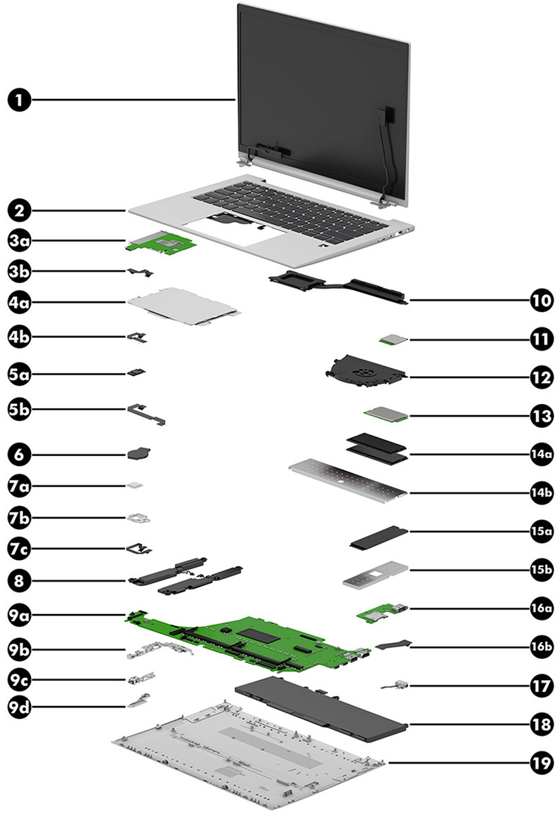 HP Türkçe Q Arkadan Aydınlatmalı Klavye & Üst Kasa Montajı (Top Cover)